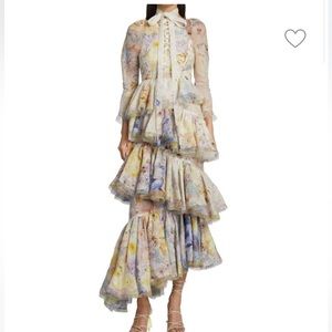 Zimmermann Rhythmic tiered gown